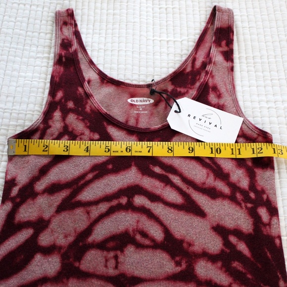 Handmade tie dye ribbed knit tank top by Hue Revival - Picture 10 of 11